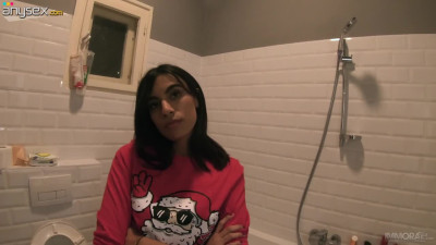 Blow Pass - Ass fucking in the toilet tattooed latina in HD