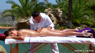 Dirty Masseur: April O'Neil ass fucking in the pool in HD