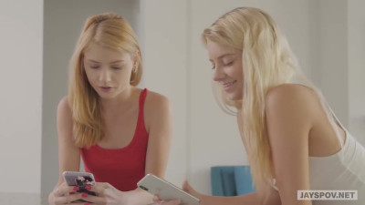 Sex scene alongside adorable blonde haired Hannah Hays