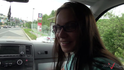 Stepmom moaning in a car in HD