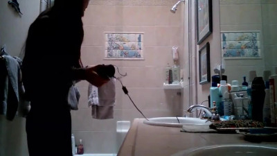 Nice teen voyeur in shower