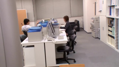 Huge boobs hot japanese slut censored BDSM in office in HD