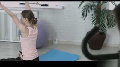 Petite teen chick rough yoga