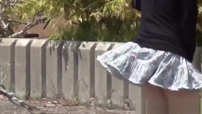 Pissing outdoors in HD