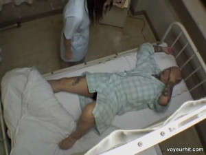 Voyeur fucking escorted by perfect asian nurse