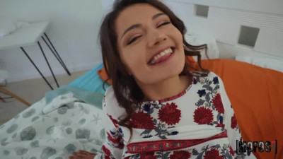 Teen Adria Rae POV fingering in the bed