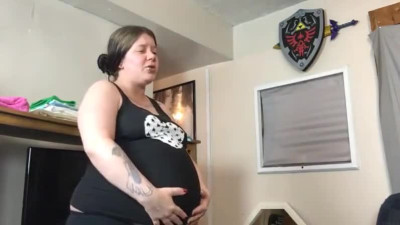 Hard slamming escorted by pregnant