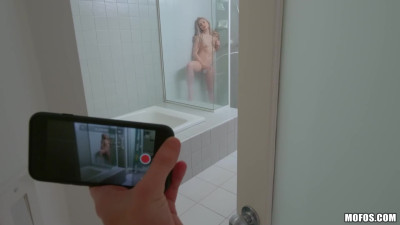 Pussy fuck in shower among bald blonde hair Nikki Peach