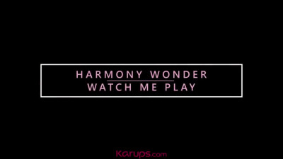 Wonderful Harmony Wonder masturbating playing with toys