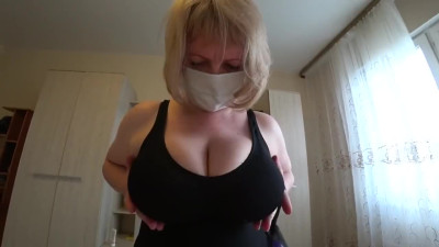 Hard pounding alongside huge boobs stepmother