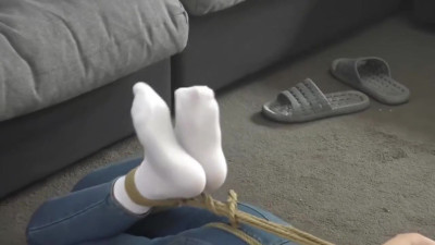 Solo wearing socks asian female BDSM