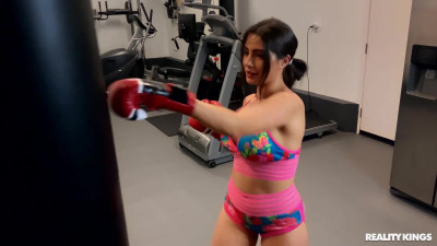 RealityKings Prime - Tru Kait in boxers workout in the gym