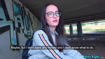 Public Agent: Blowjob czech Sasha Sparrow wearing glasses