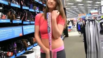 Amateur got fucked hard in a shop