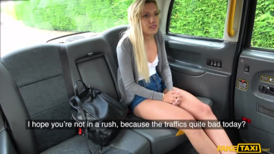 Fake Taxi - Shaved Sophia Grace receives rough nailing